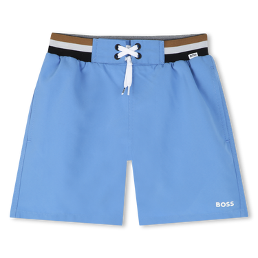 BOSS Traje de baño para niño y adolescente tipo short ajustable azul